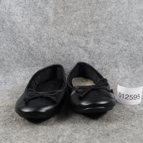 So Shoes Kids 13 Ballet Flats Slip On Black Bow Round Toe Dress Casual Loafer - Picture 2 of 11